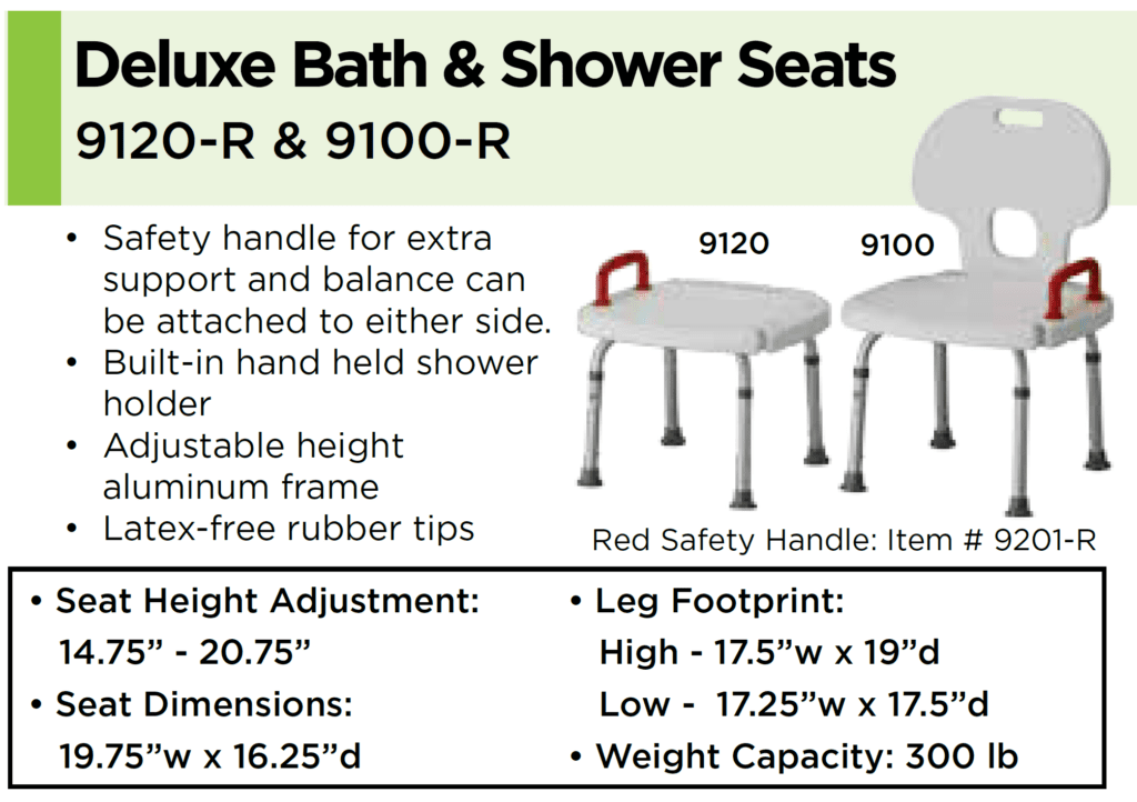 Deluxe Bath Shower Seats: Help Inc. - Everyone is relying on you. You can rely on us.