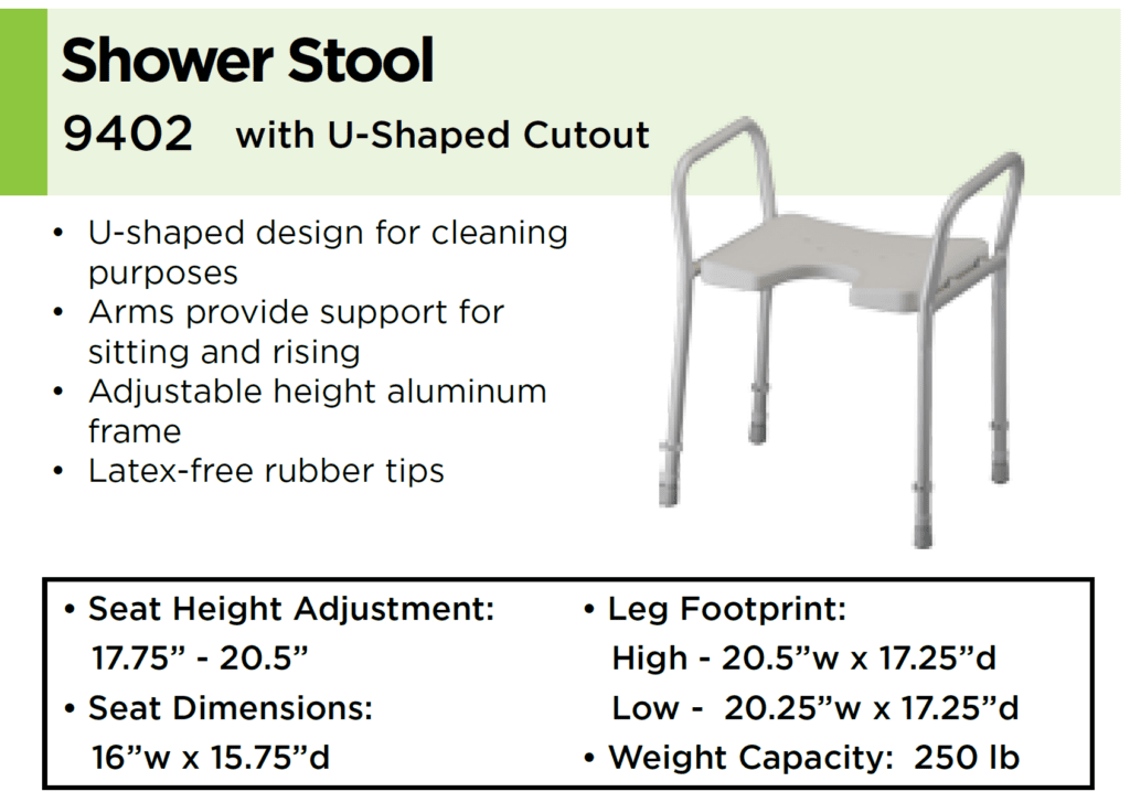 Shower Stool 9402: Help Inc. - Everyone is relying on you. You can rely on us.