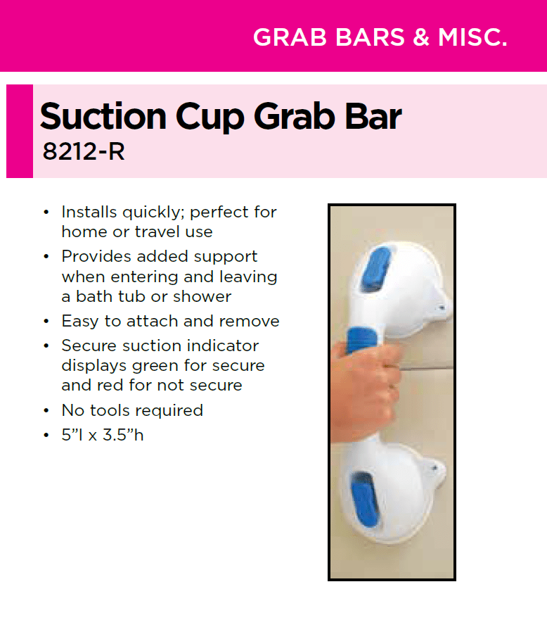 Suction Cup Grab Bar: Help Inc. - Everyone is relying on you. You can rely on us.